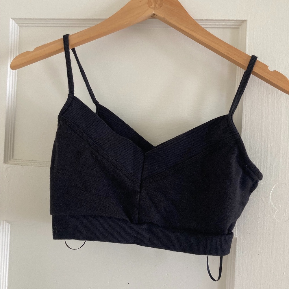 Simple Black Crop Top